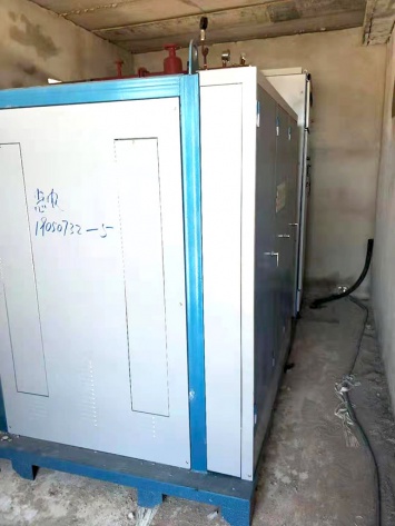 石嘴山市惠农区凯佳化工有限公司700kw红外线导热油炉运行中