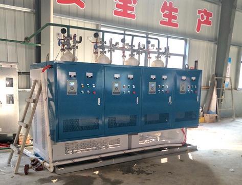 湖北十堰市小型造纸厂金星艾叶专注种植有限公司300KW电磁蒸汽锅炉运行中